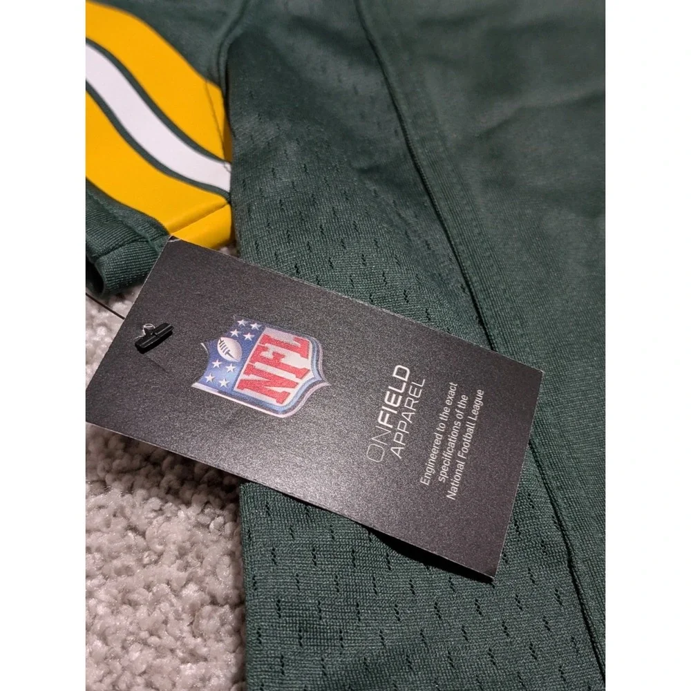 Nike Women's Jersey 2016 Sz L Green Bay Packers Aaron Rodgers #12 Green HOF NWT - Picture 7 of 8